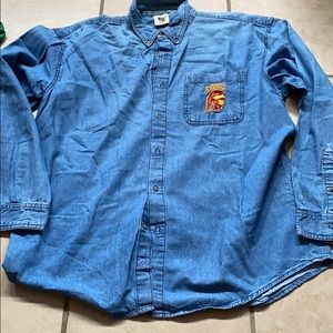 Vintage USC long sleeve jean shirt